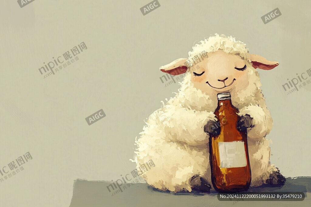 小綿羊插畫