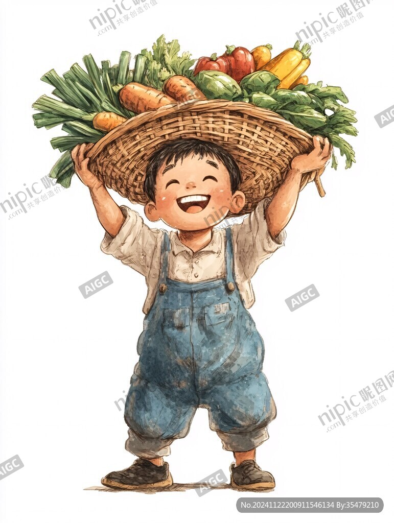 卡通農(nóng)民小哥