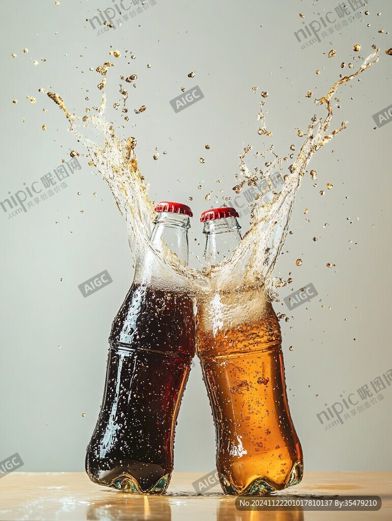 啤酒水花特效