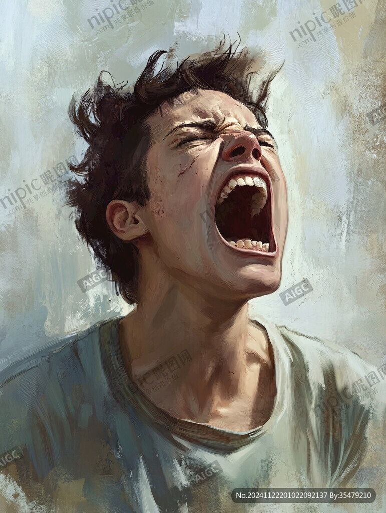 人物情緒插畫