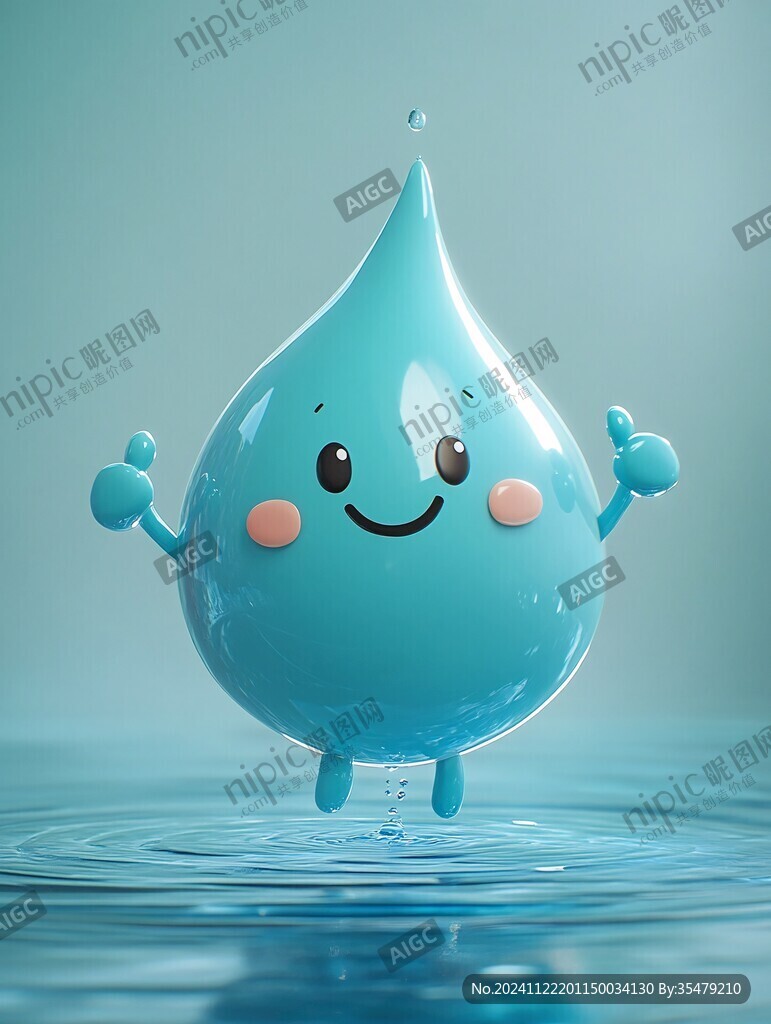原創(chuàng)卡通水滴形象