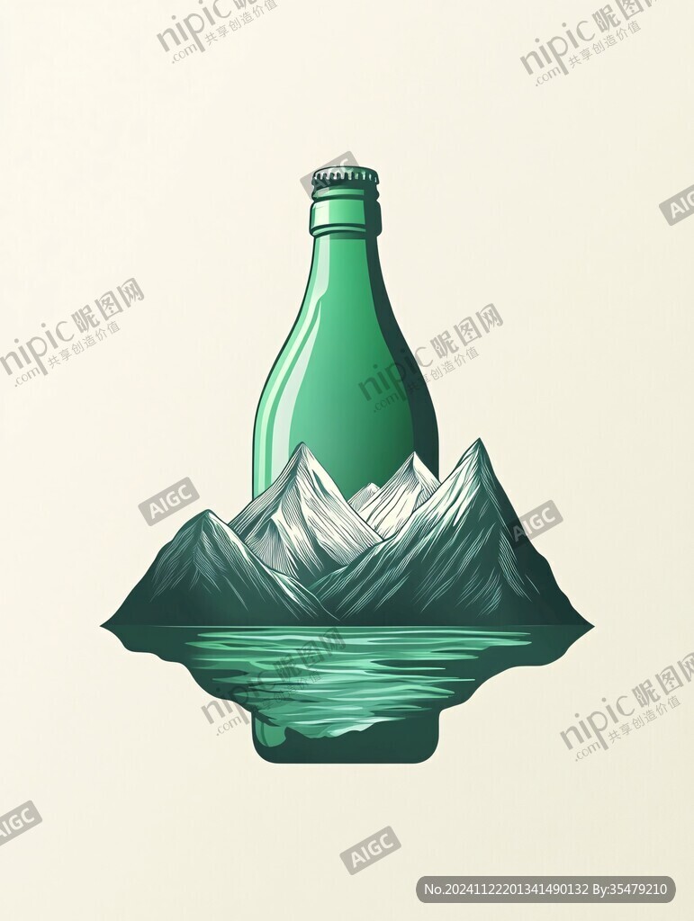 礦泉水插畫(huà)