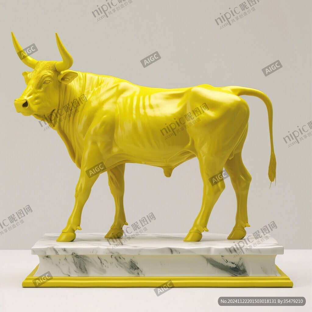 現(xiàn)代牛雕塑