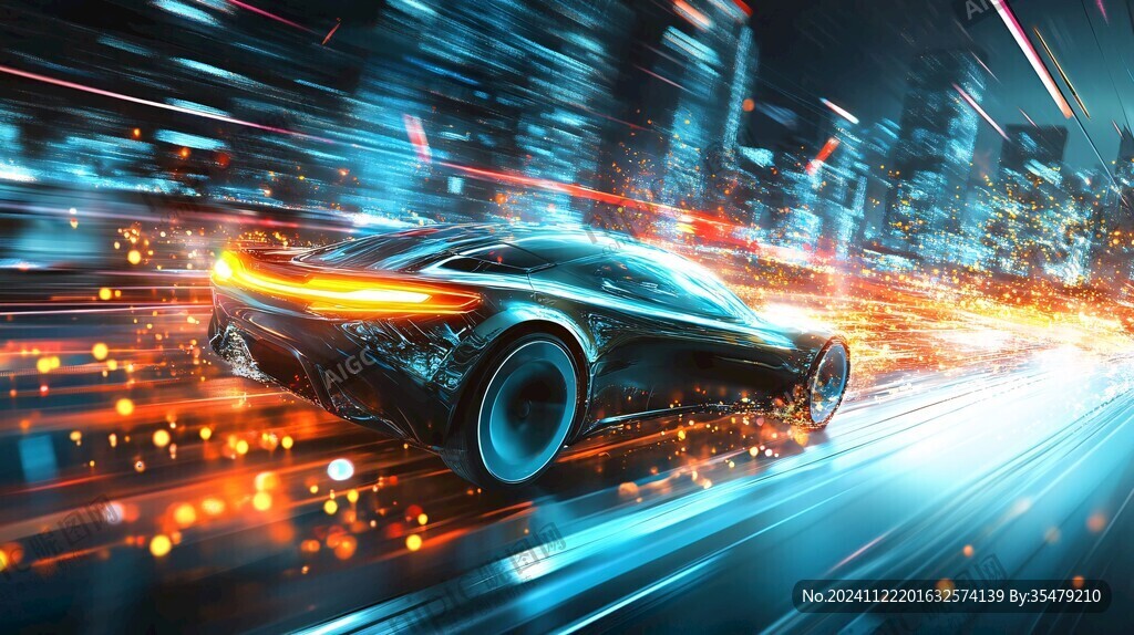 車(chē)展科技背景
