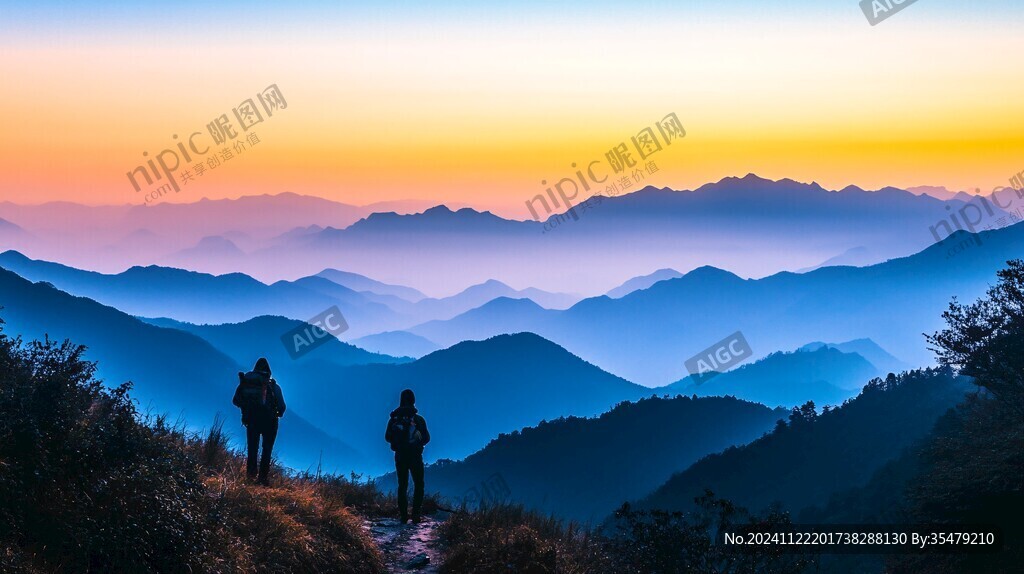 西嶺晨霞