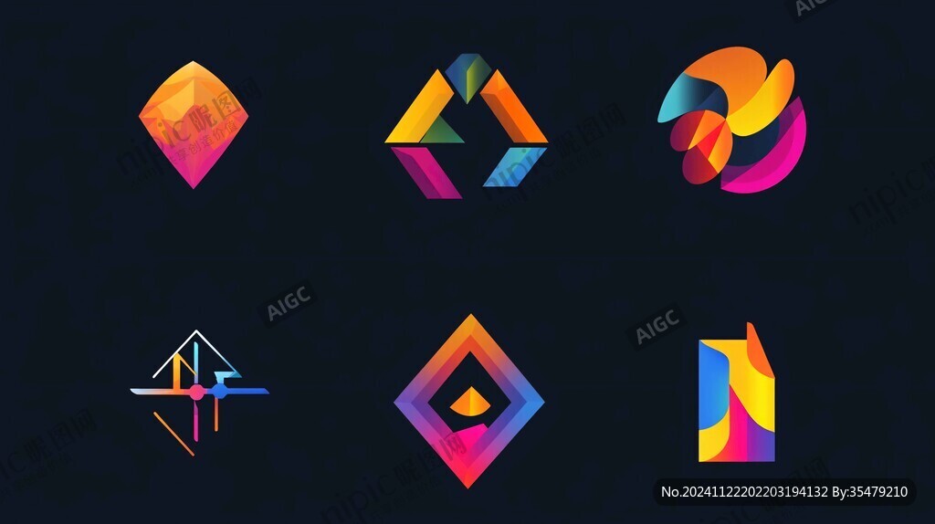 幾何形體logo