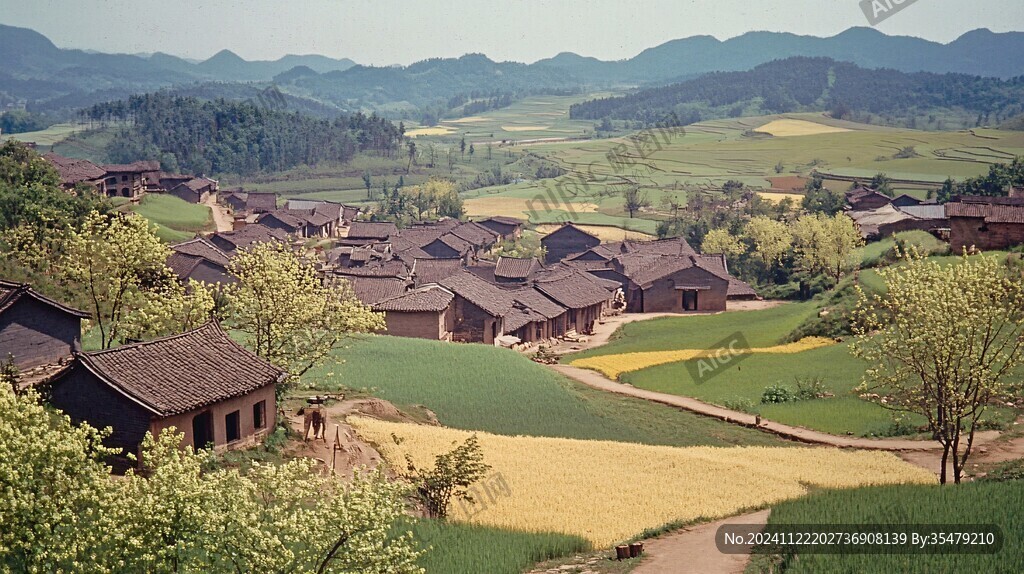 唯美田園山村