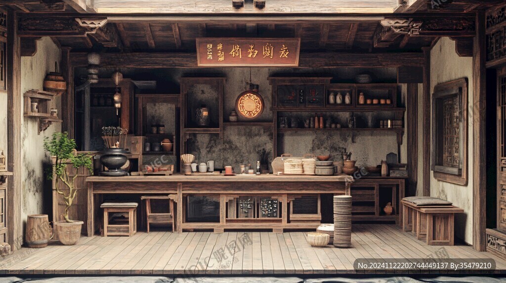 古式雜貨鋪場景