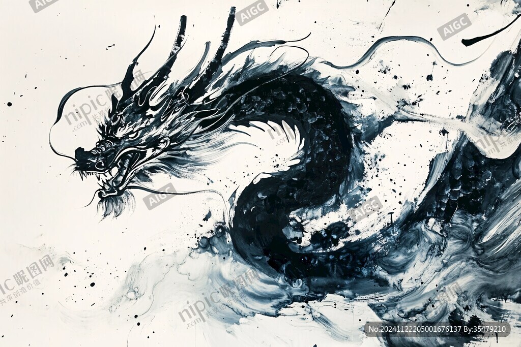 龍吐水壁紙