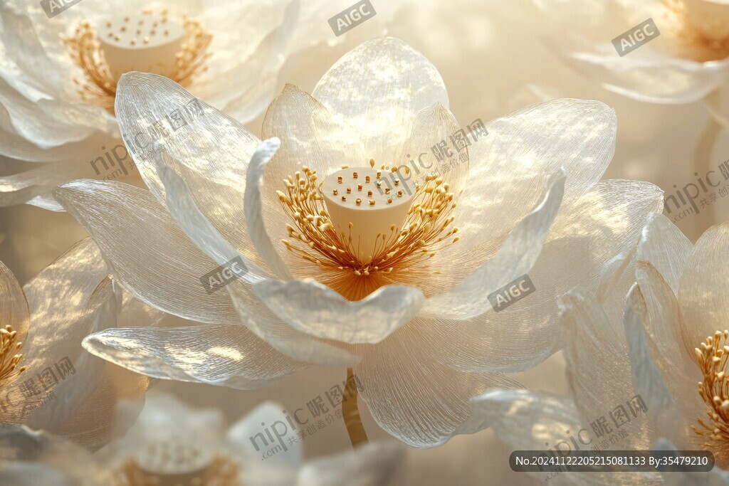 金色荷花壁紙