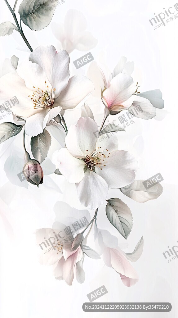 3d立體簡約花