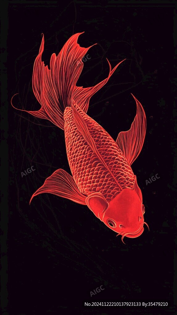 創(chuàng)意金魚潮流插畫