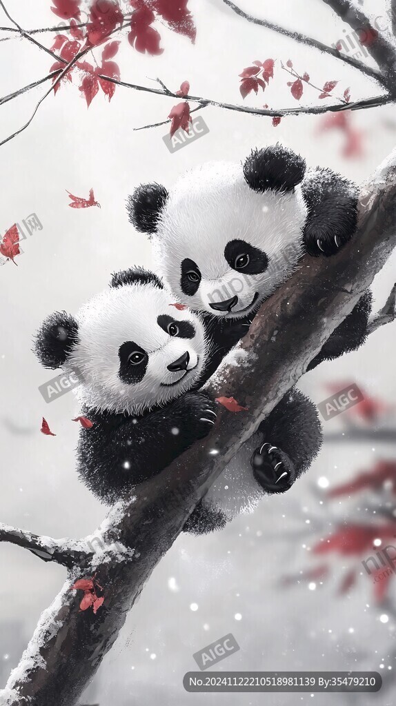 熊貓寶寶插畫