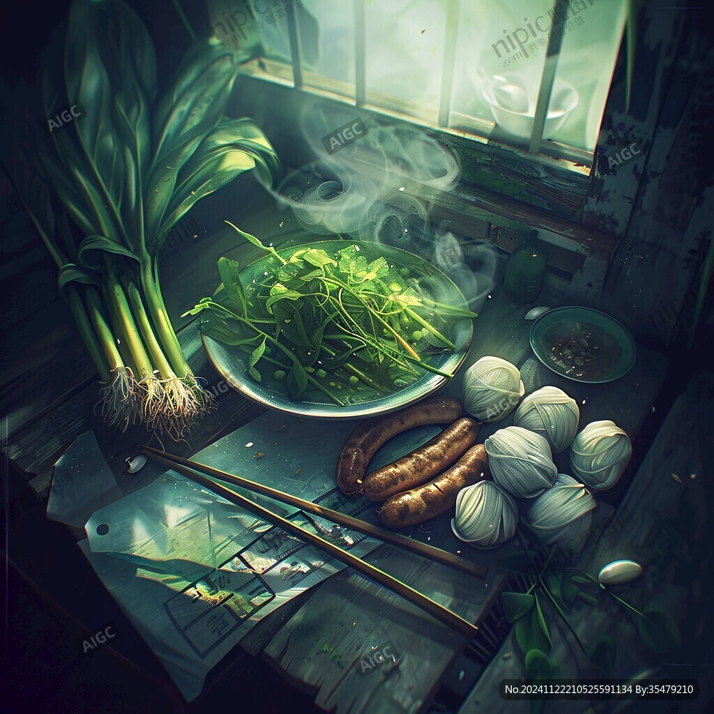 竹升面插畫
