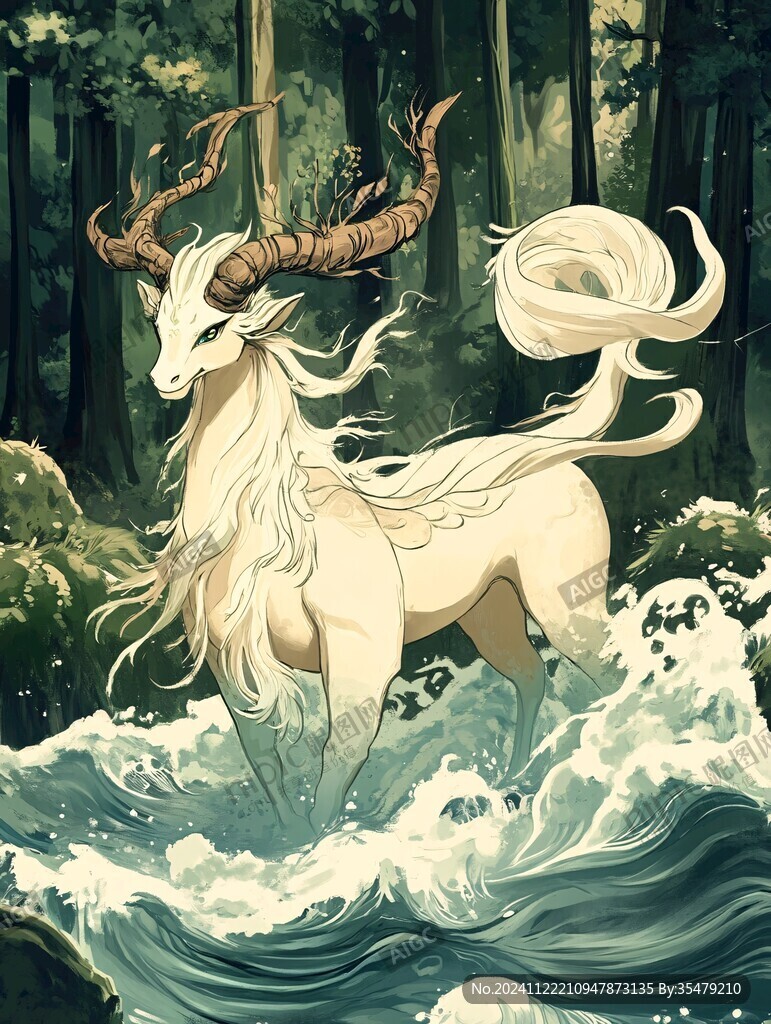 摩羯座插畫