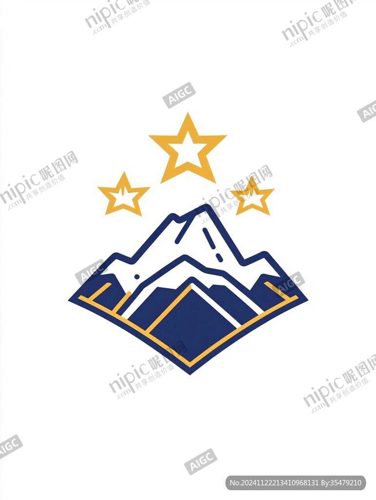 山峰雪山高山logo