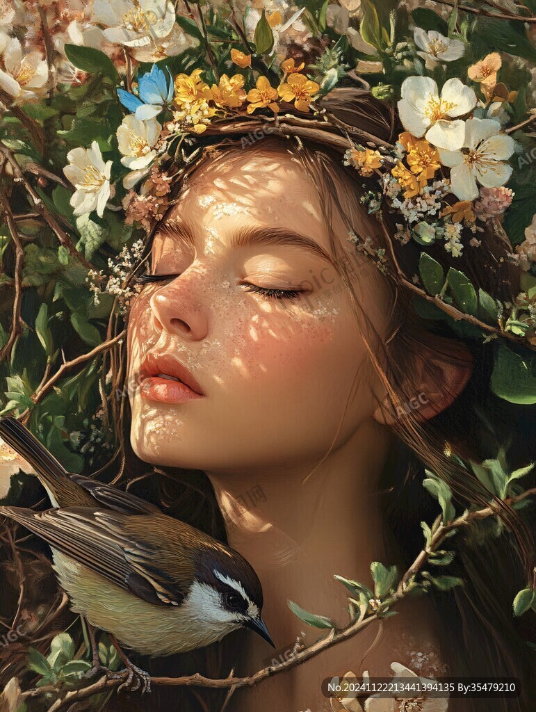 寫實唯美插畫
