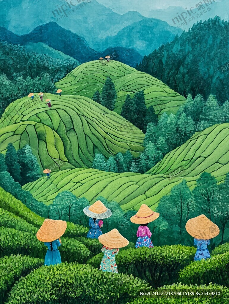 采茶人原創插畫