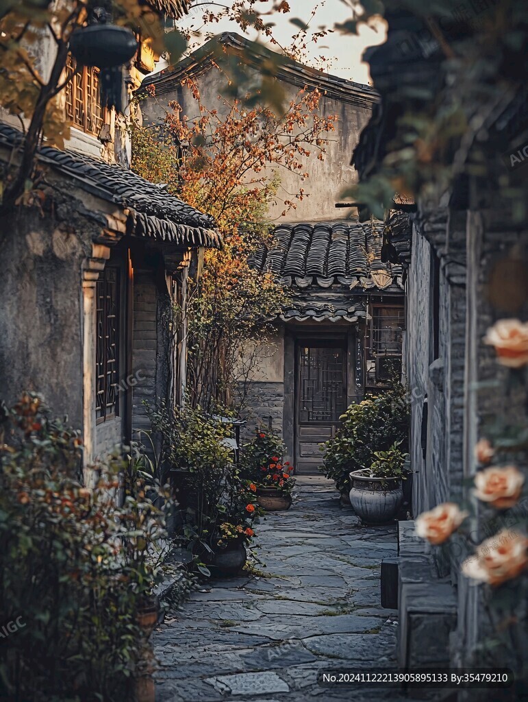 秋色古街