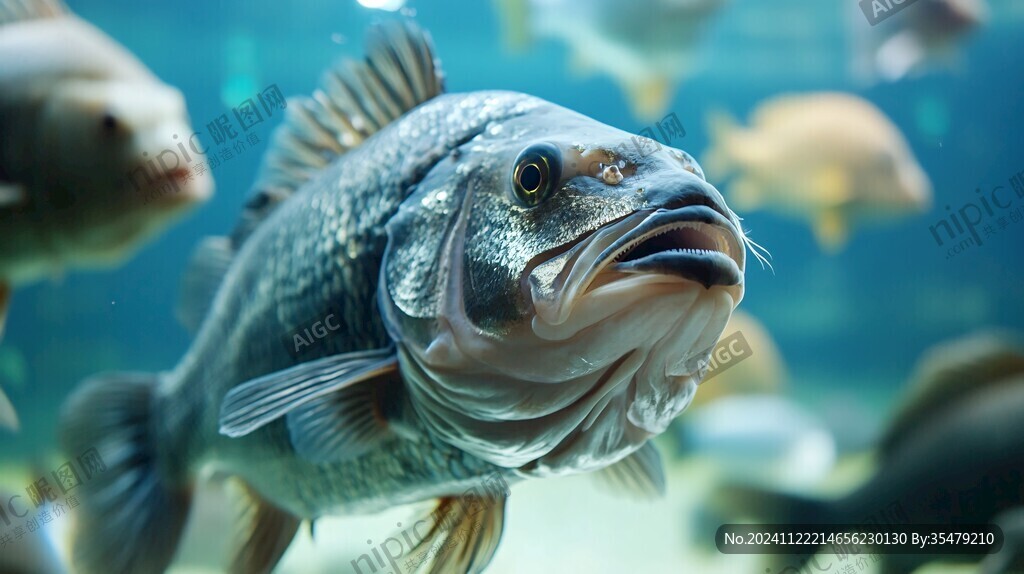 鯉魚嘴部特寫