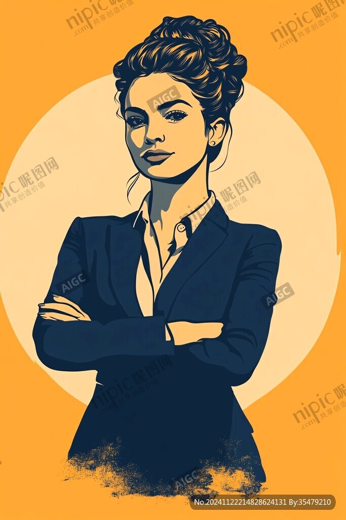職業女性插畫