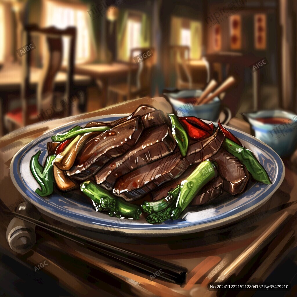 鹵水拼盤插畫