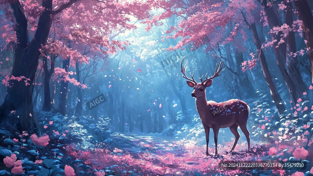 唯美夢幻鹿