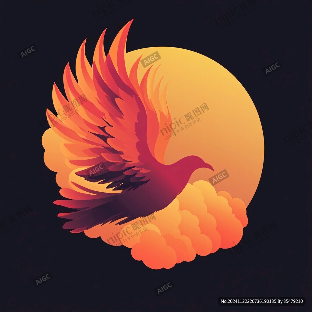 鳳凰圖標(biāo)設(shè)計(jì)