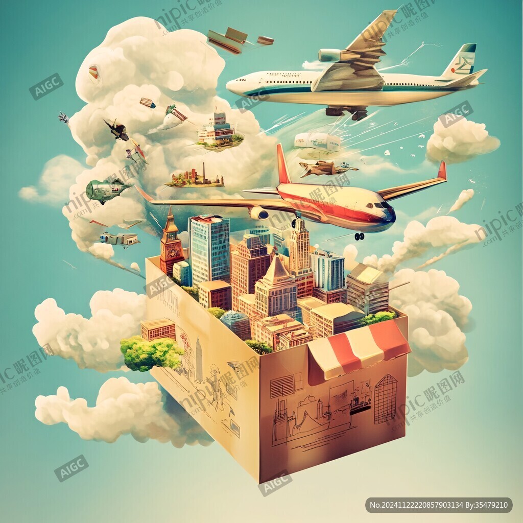 3d旅行海報