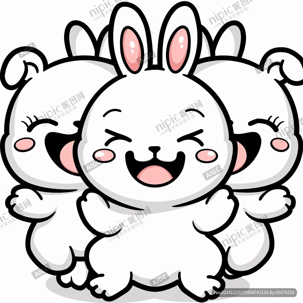 白兔卡通形象