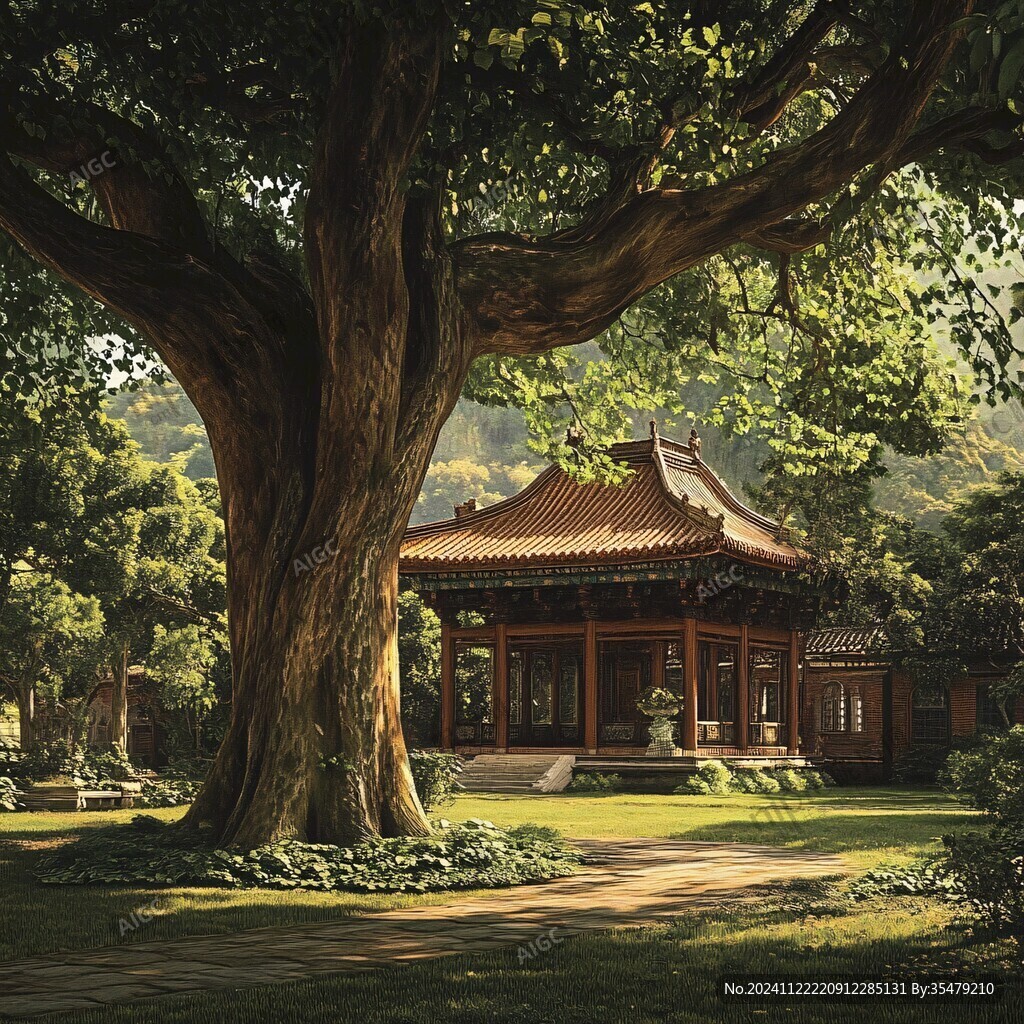古建筑大樹(shù)