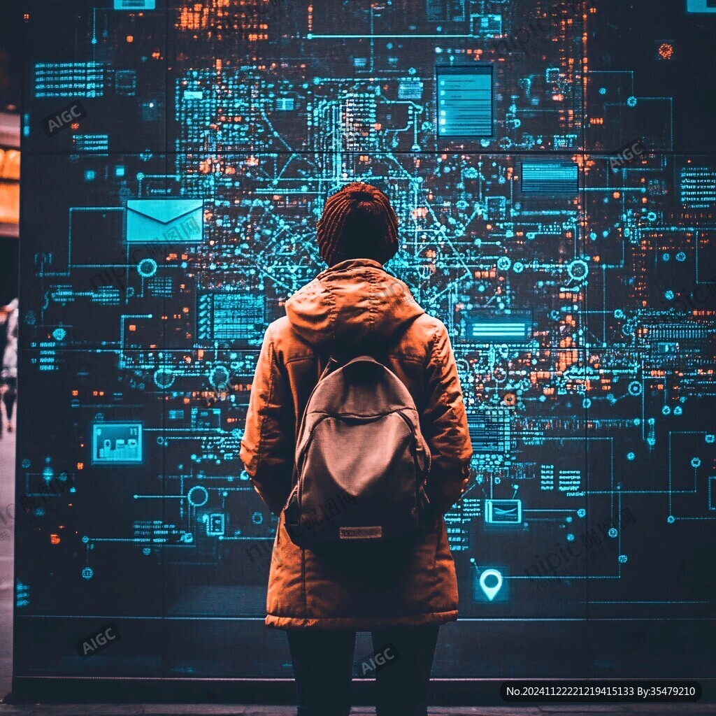 科技人物背影