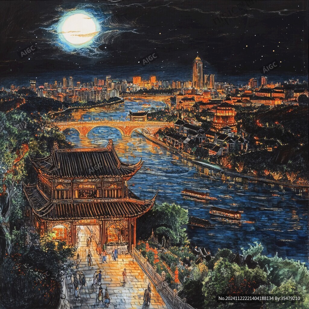 黃鶴樓油畫