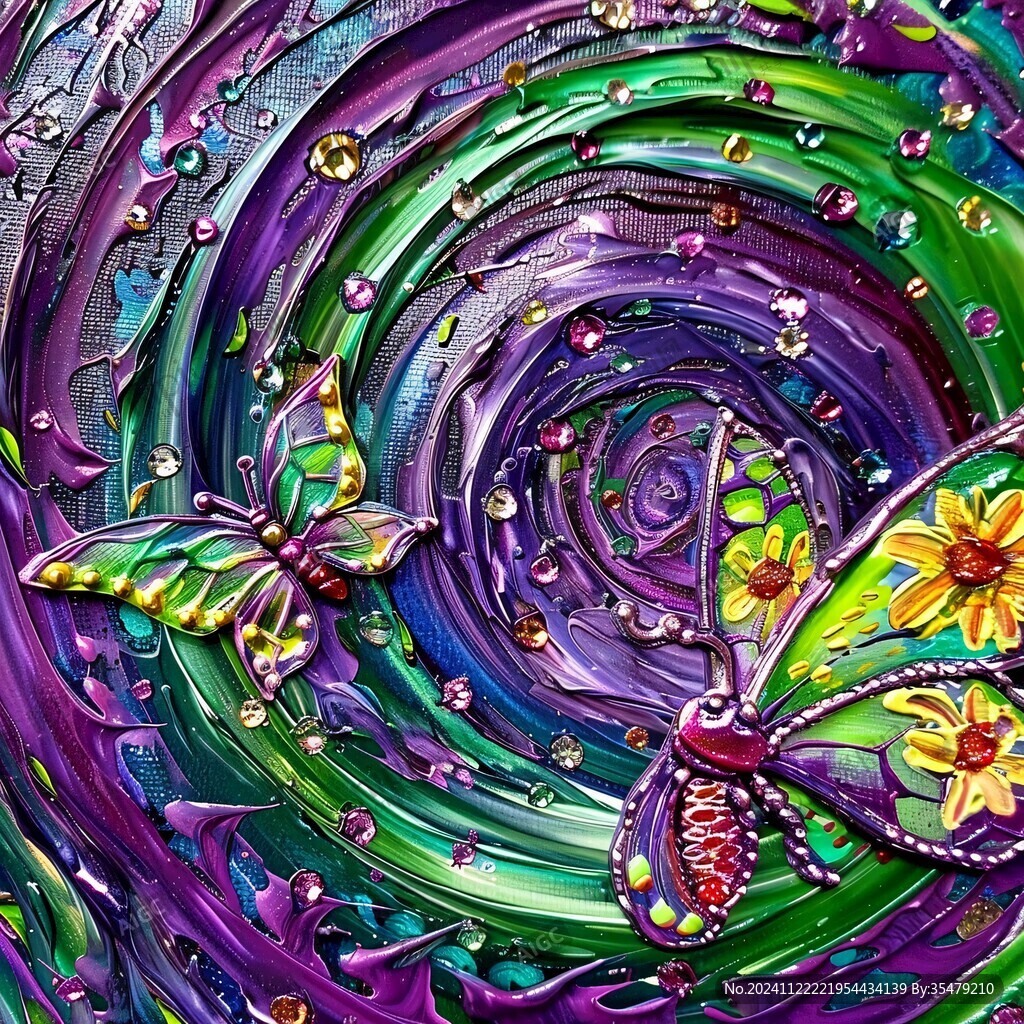3d印花旋渦背景