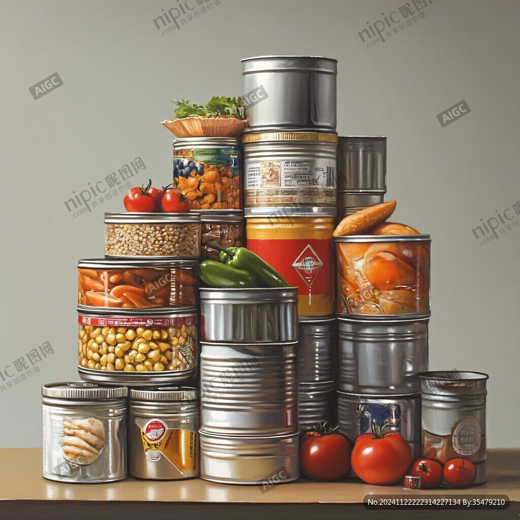 食品罐效果圖