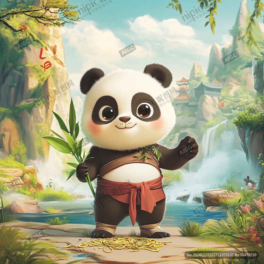 熊貓功夫大俠形像設計