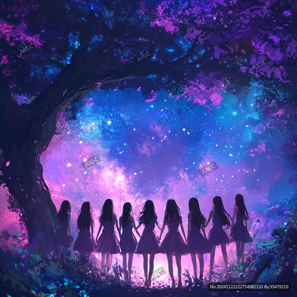少女夢幻底圖素材
