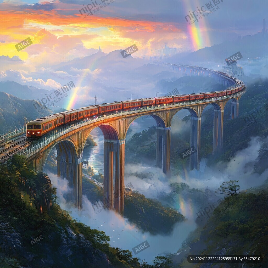 火車素材橋梁