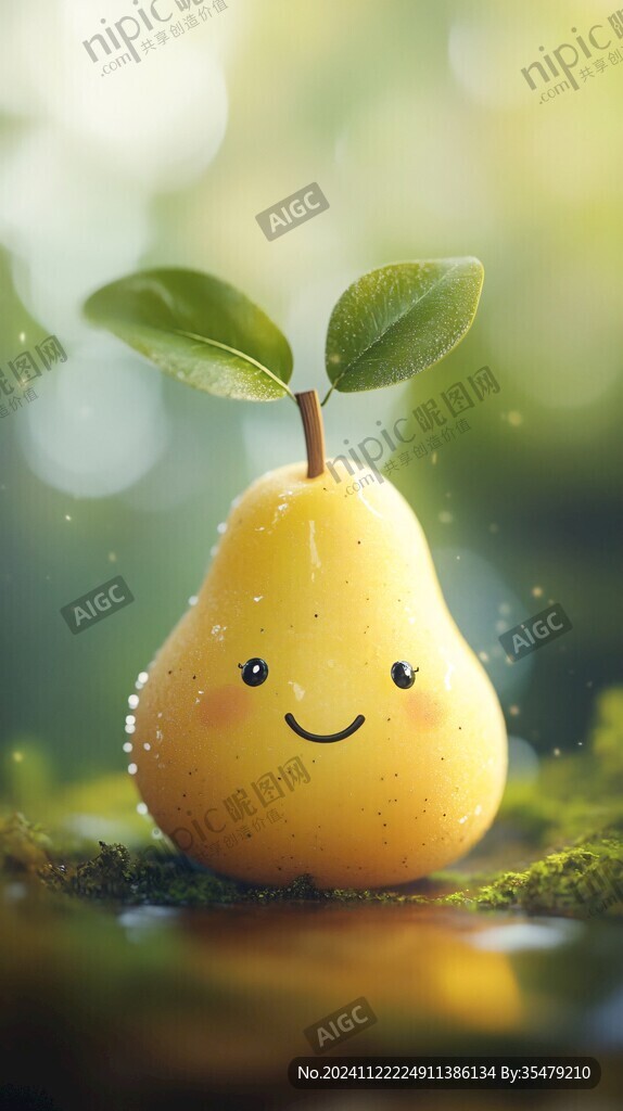 黃金梨插畫