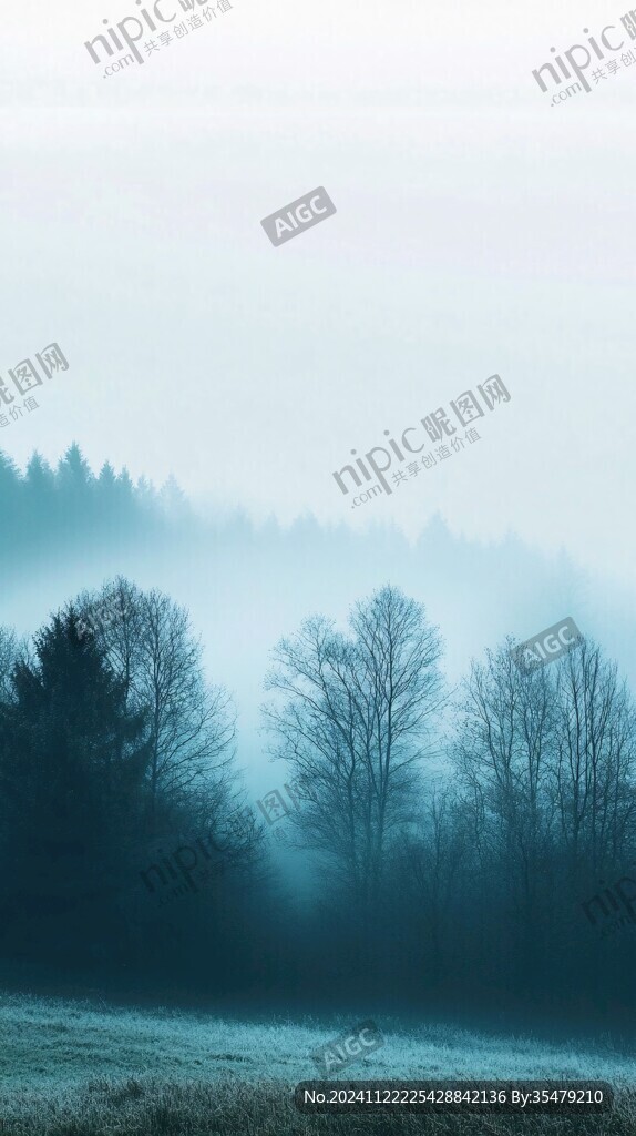 朦朧感田園風(fēng)景
