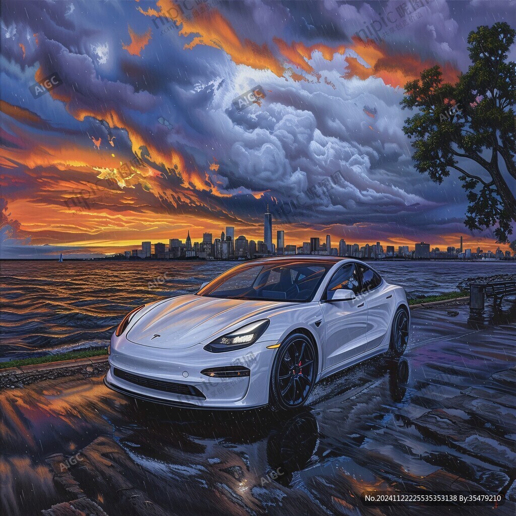 汽車風(fēng)景畫