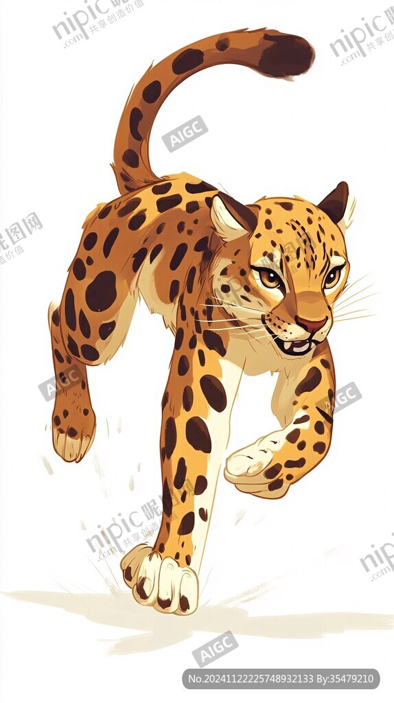 金錢豹插畫