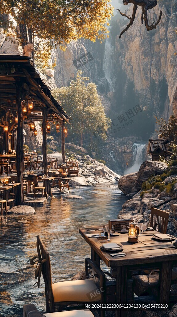 瀑布餐廳