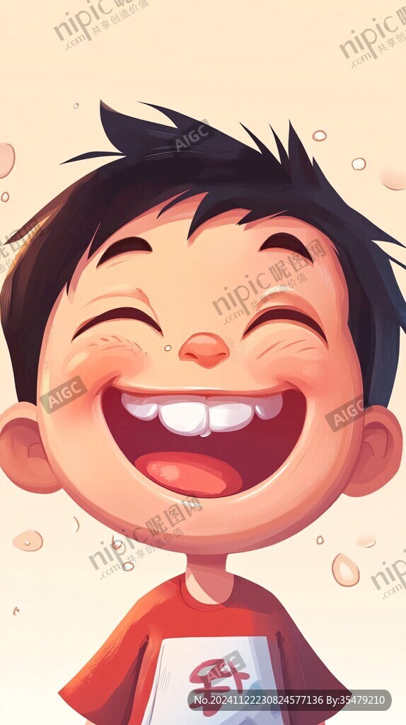 q版微笑男孩