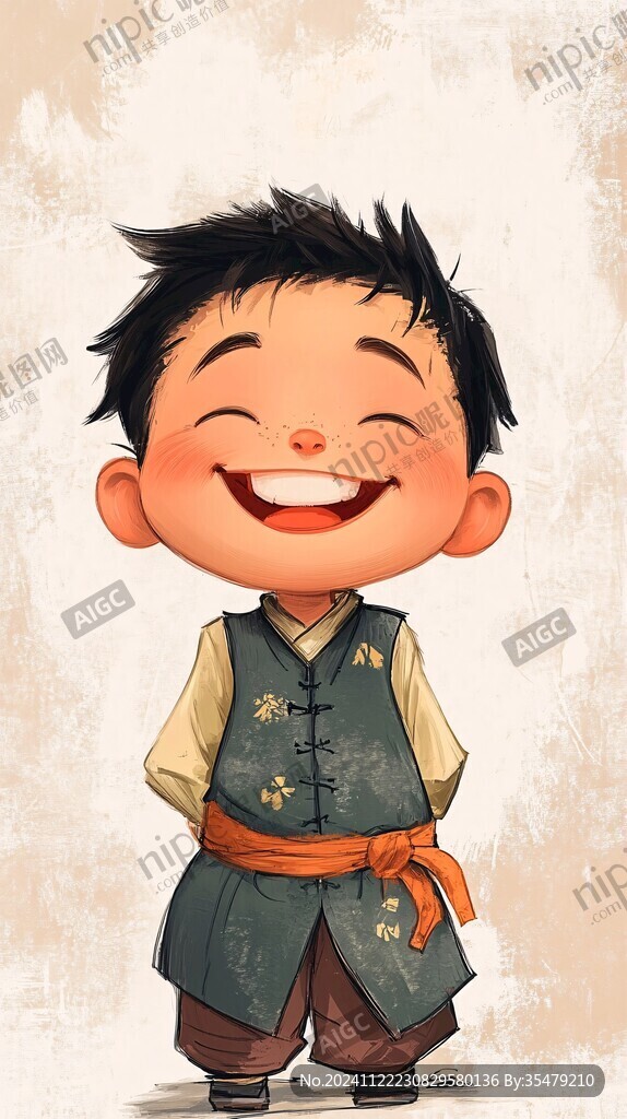 q版滿族男孩