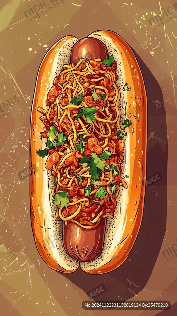熱干面插畫