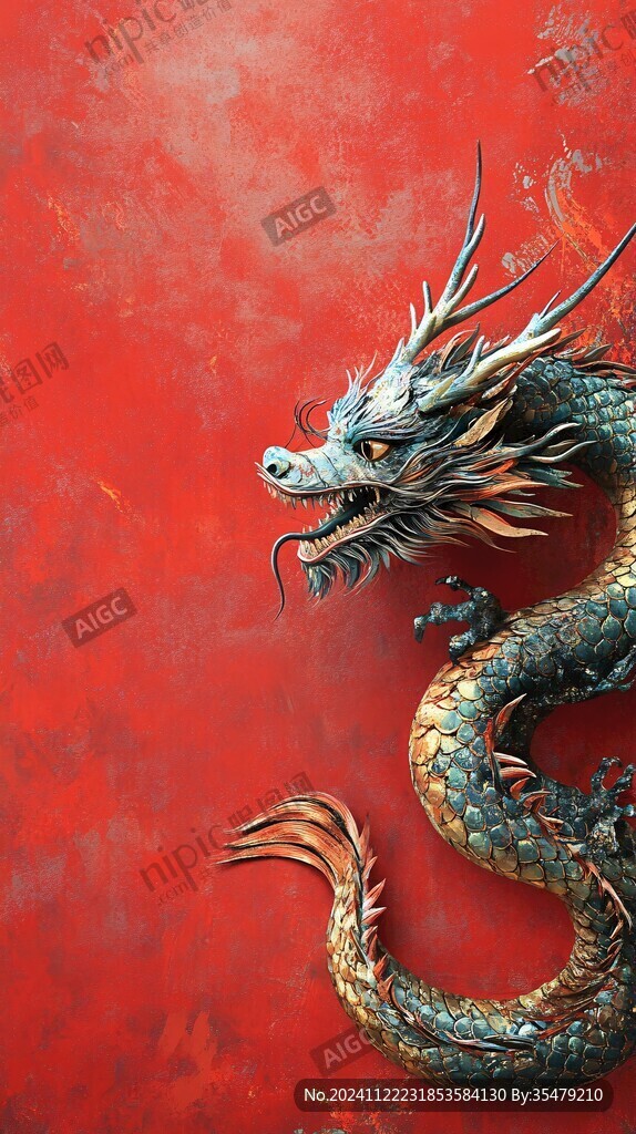 龍年豎式構圖