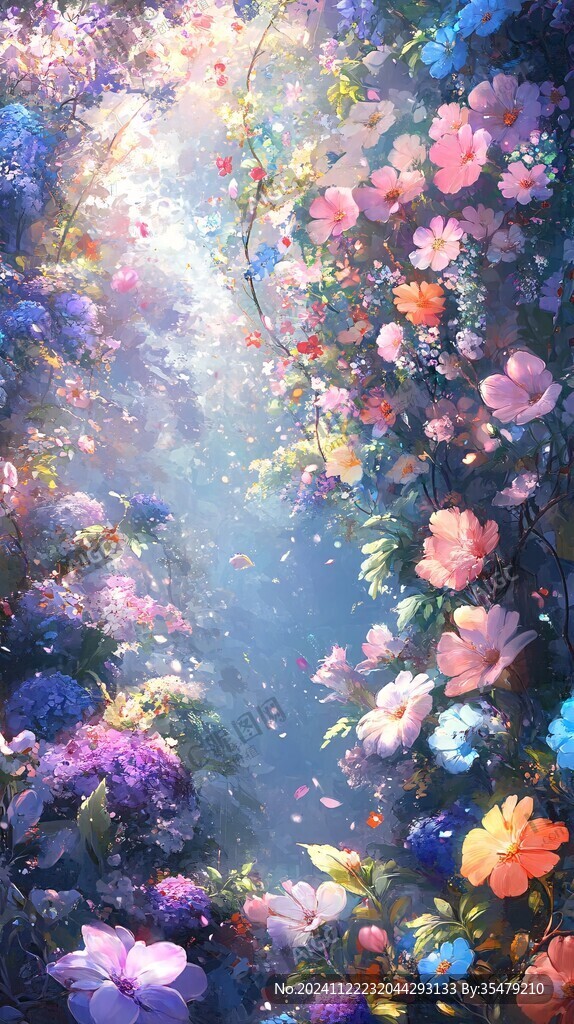 春天夢幻花叢