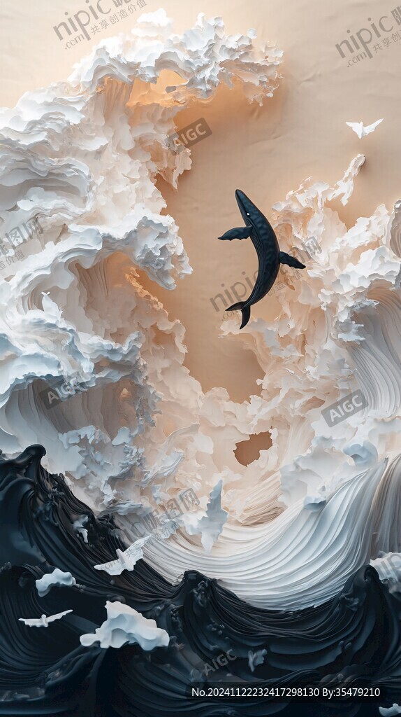 海鷗海浪大海海洋