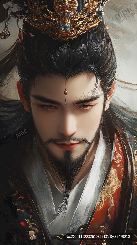 原創手繪古裝美男